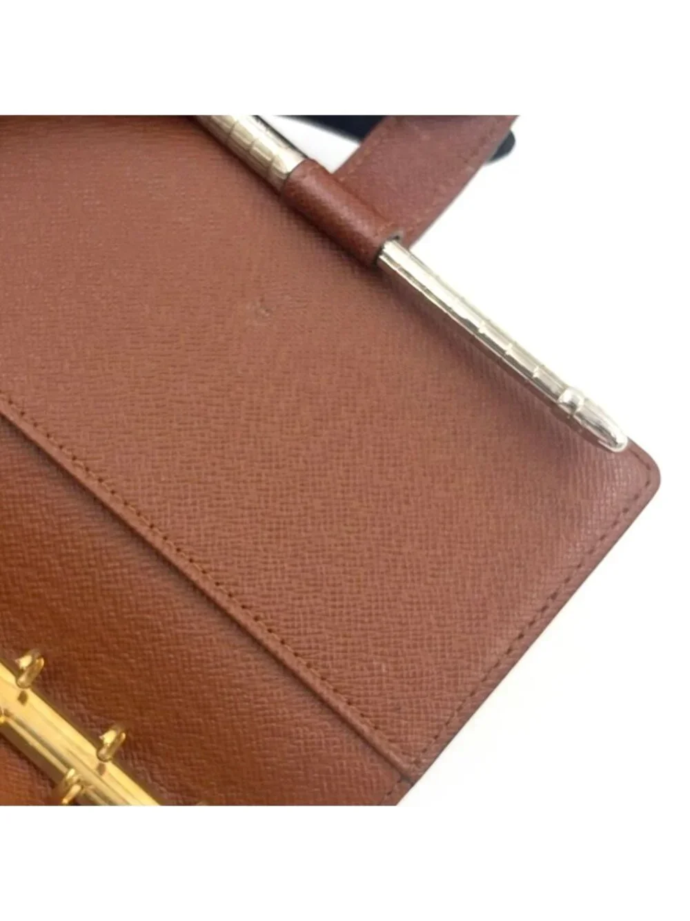 Louis Vuitton Agenda PM Brown Notebook Cover Gold